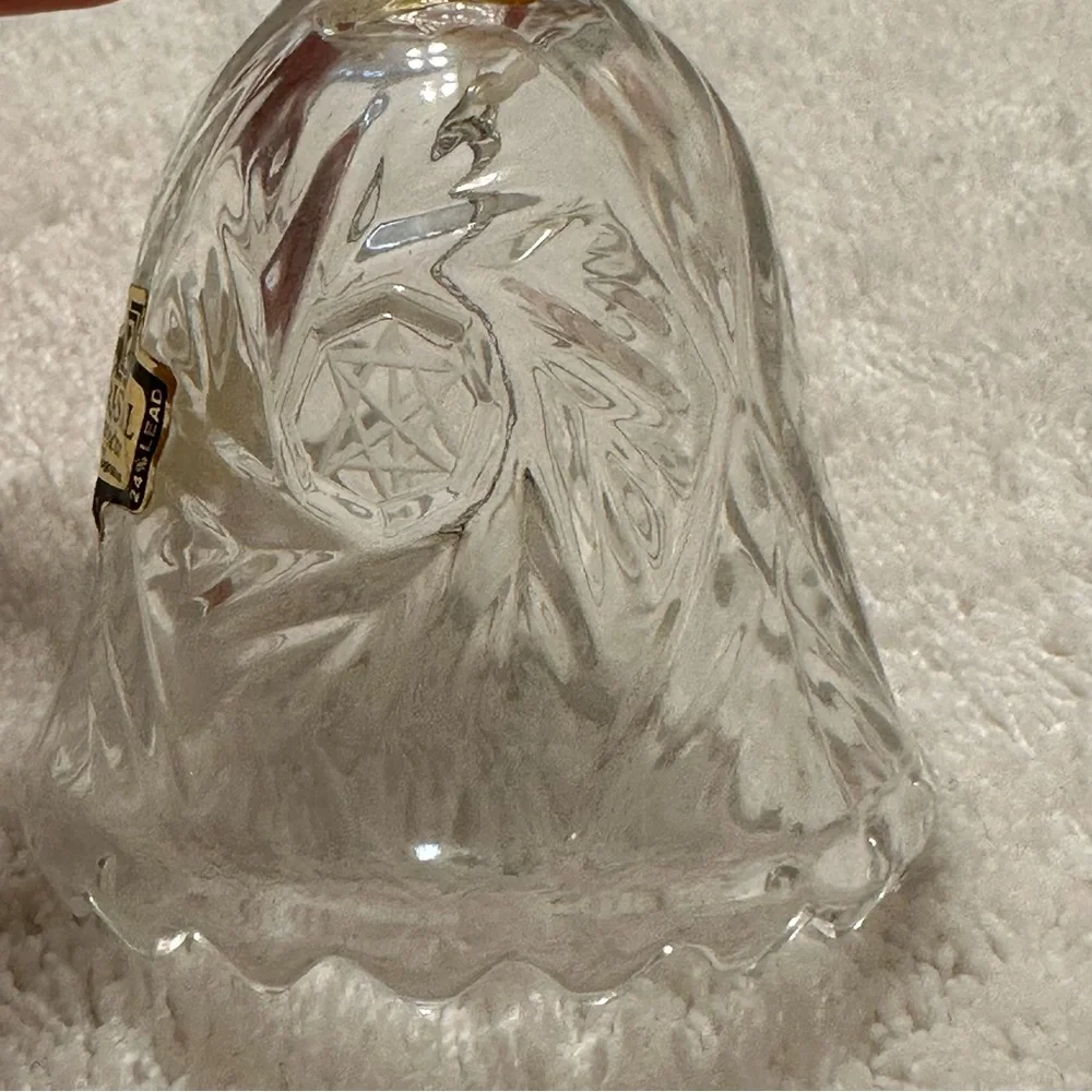 Crystal Zajecar 24 Percent Lead Vintage Crystal Hand Bell
